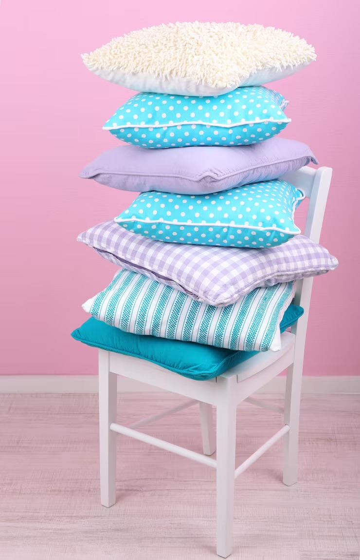 Cushions Covers Bright Pillows Chair Room Pink by Orient Uniforms for customers in Dubai, Abu Dhabi, Sharjah, Ajman and across the UAE